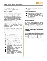 WMA Pro Decoder - Data Sheet - Kane Computing Ltd