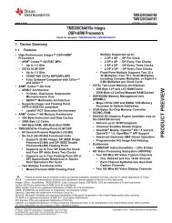 C6A816x Integra DSP+ARM Processors from TI - Kane Computing Ltd