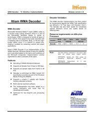 Ittiam WMA Decoder - Kane Computing Ltd