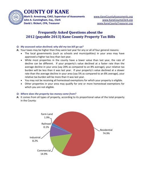 Kane County Property Tax Bills - Blackberry Township