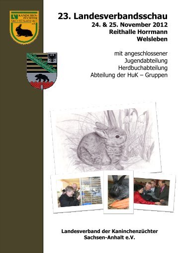 23. LV Schau Sachsen-Anhalt Welsleben 2012 - KaninchenzÃ¼chter ...