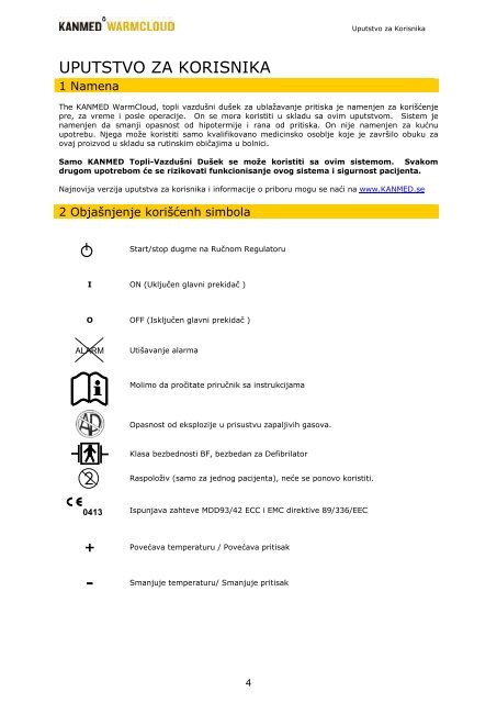 Uputstvo za upotrebu - Kanmed