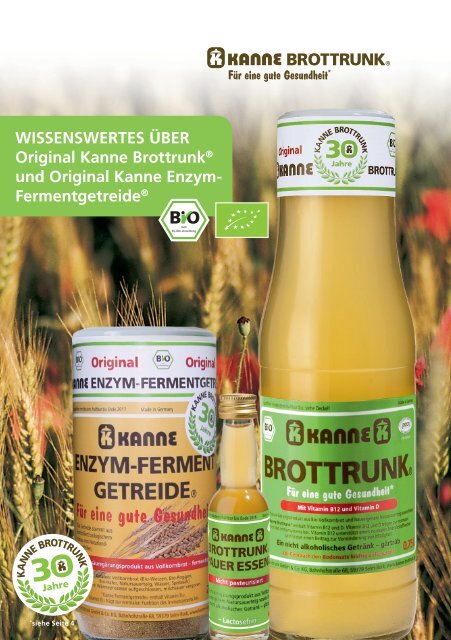 WISSENSWERTES ÜBER Original Kanne Brottrunk® und Original ...