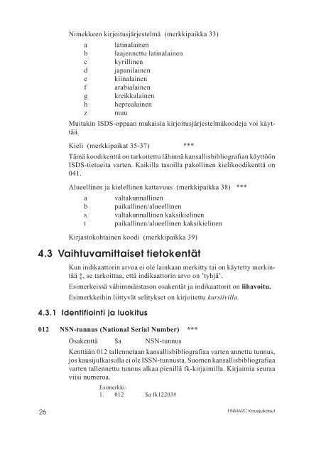 Kausijulkaisut - Kansalliskirjasto