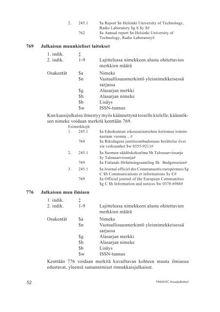 Kausijulkaisut - Kansalliskirjasto