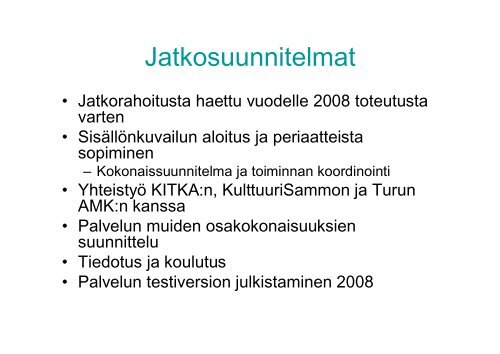 Kaunokirjallisuuden verkkopalvelu - Kansalliskirjasto