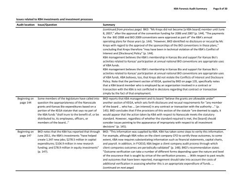 Complete 2012 forensic audit documents - Kansas Bioscience ...