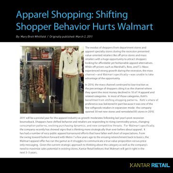 Apparel Shopping: Shifting Shopper Behavior Hurts ... - Kantar Retail