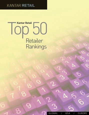 Kantar Retail Top 50 Retailer Rankings