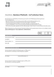 Checkliste | Basiskurs Pfadistufe â LS/T Leiterkurs Teens - Scout.ch