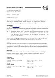 Informatie schooljaar 2012/2013 inclusief jaarplanning - OBS De Kring