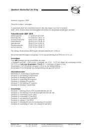 Informatie schooljaar 2009/2010 inclusief jaarplanning