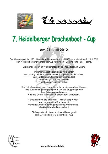 7. HD Drachenboot-Cup 2012