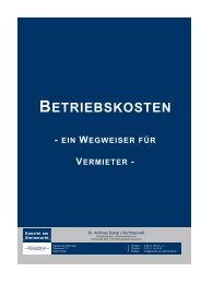 Betriebskosten – Ein Wegweiser für Vermieter – (Stand 10/2013)