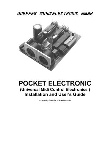 POCKET ELECTRONIC (Universal Midi Control Electronics ) - Doepfer