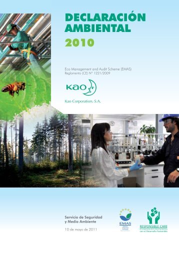 Kao Corporation, S.A.-Declaración Medioambiental_2010