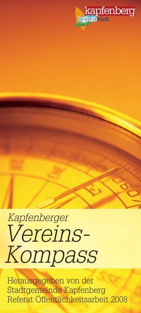 Vereins- Kompass - Stadtgemeinde Kapfenberg