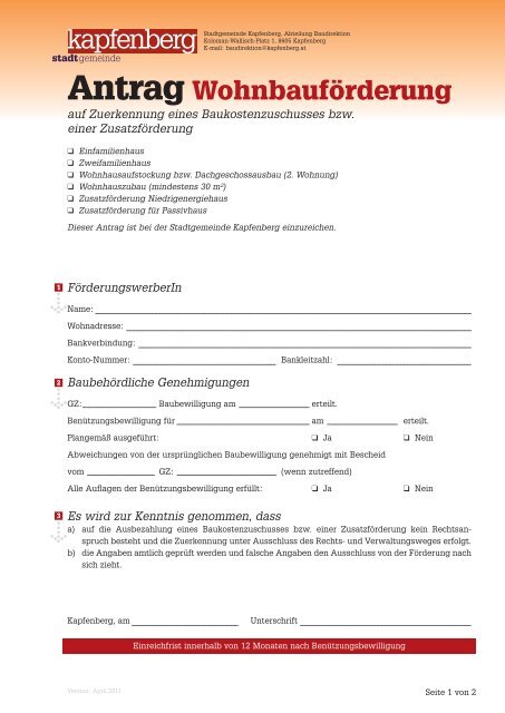 289 KB - Stadtgemeinde Kapfenberg