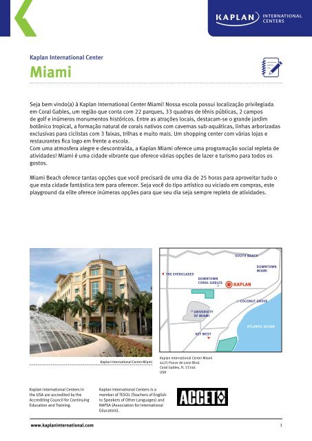 Miami - Kaplan International Colleges