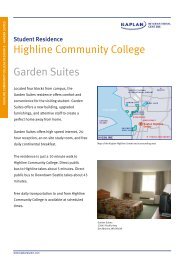Highline Community College Garden Suites - Kaplan International ...
