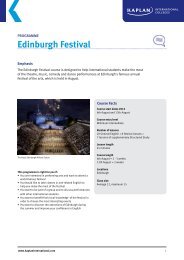 Edinburgh Festival Course - Kaplan International Colleges