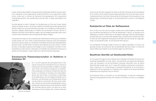 GeschÃ¤ftsbericht 2012 (PDF, 2 MB) - Kantonspolizei ZÃ¼rich
