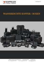 wasserdichte koffer / boxen - Kappeler Verpackungs-Systeme AG