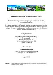 Marktforschungsbericht - Wandern Schweiz - Kappler Management ...