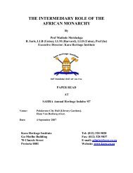 The Intermediary Role of the African Monarchy.pdf - Kara.co.za