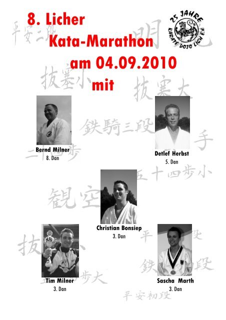 8. Licher Kata-Marathon am 04.09.2010 mit - Karate-Dojo Bonn