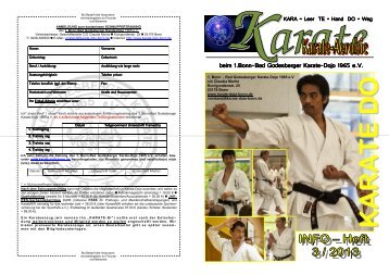 Heft 3 - 2013 als PDF ansehen/downloaden - Karate-Dojo Bonn