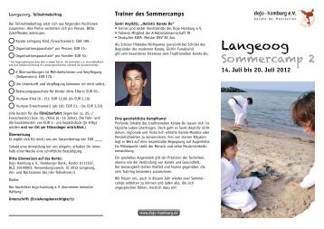 Langeoog - KARATE VERBAND NIEDERSACHSEN eV