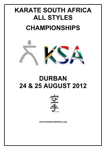 karate south africa all styles championships durban 24 & 25 august ...