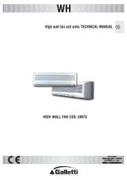 High wall fan coil units TECHNICAL MANUAL HIGH WALL FAN ...