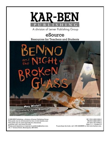 Benno and the Night of Broken Glass - Kar-Ben Publishing