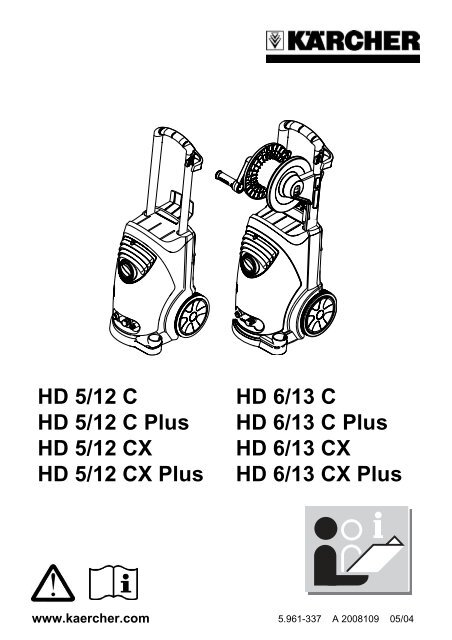 HD 5/12 C HD 6/13 C HD 5/12 C Plus HD 6/13 C Plus HD ... - KÃ¤rcher