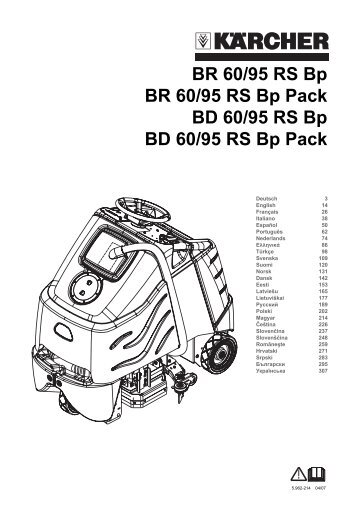 BR 60/95 RS Bp BR 60/95 RS Bp Pack BD 60/95 RS Bp ... - KÃ¤rcher