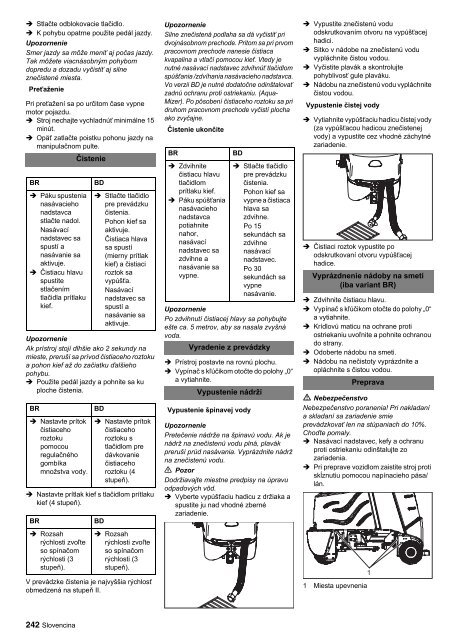 BR 60/95 RS Bp BR 60/95 RS Bp Pack BD 60/95 RS Bp ... - KÃ¤rcher