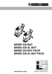 BR/BD 530 BAT BR/BD 530 XL BAT BR/BD 530 BAT ... - KÃ¤rcher