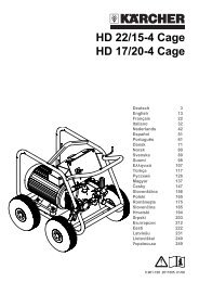 HD 22/15-4 Cage HD 17/20-4 Cage - KÃ¤rcher