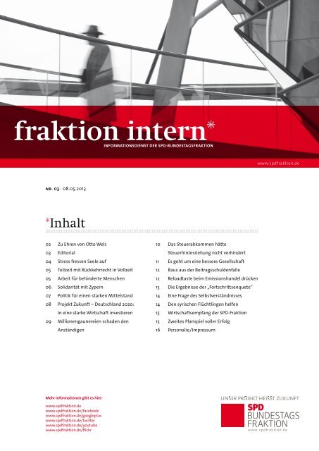 fraktion intern* - SPD Bundestagsfraktion