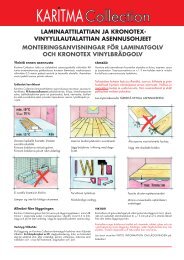 Laminaattien Asennusohje - Karitma