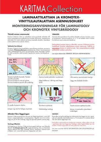 Laminaattien Asennusohje - Karitma