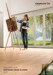 discover our inspiring swiss floors 2013 - Kronospan Schweiz AG