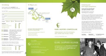 karl-jaspers-klinik - Institut fÃ¼r Philosophie - UniversitÃ¤t Oldenburg