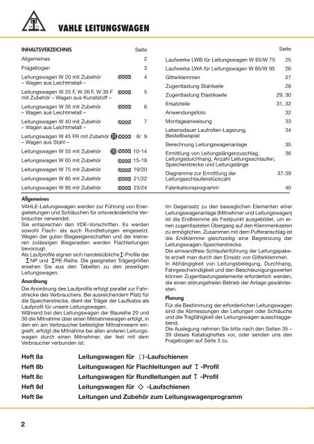 LEITUNGSWAGEN FÜR FLACHLEITUNGEN - Vahle