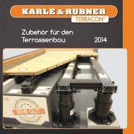 Zubehör für den Terrassenbau 2014 - Karle & Rubner GmbH