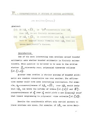 Pi_1$-Conservativeness in Systems of Bounded Arithmetic