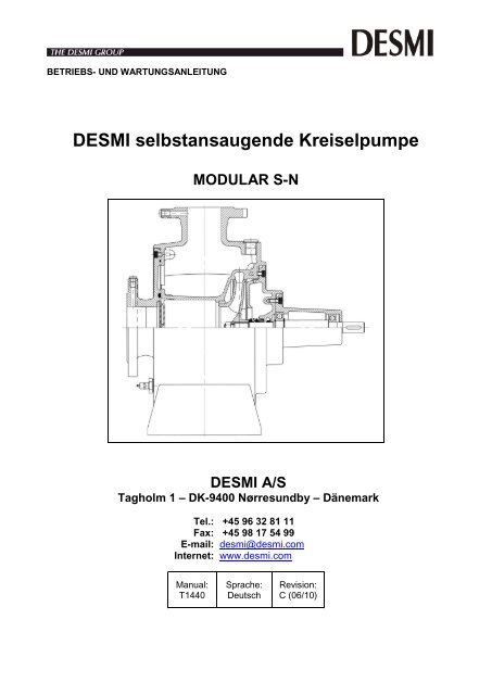 DESMI selbstansaugende Kreiselpumpe MODULAR SN DESMI A/S