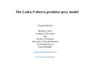 The Lotka-Volterra predator-prey model